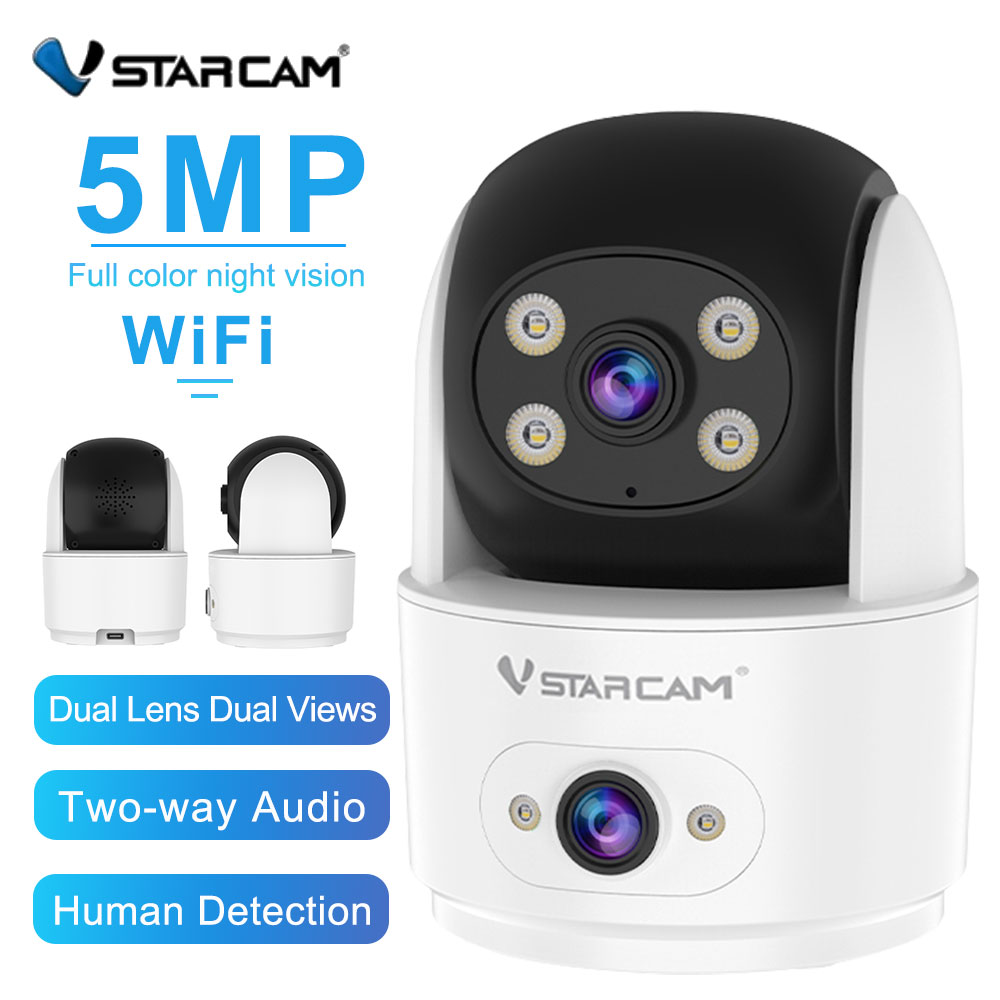 Home Security Premium - Vstarcam 5MP HD Dual Lens Camera
