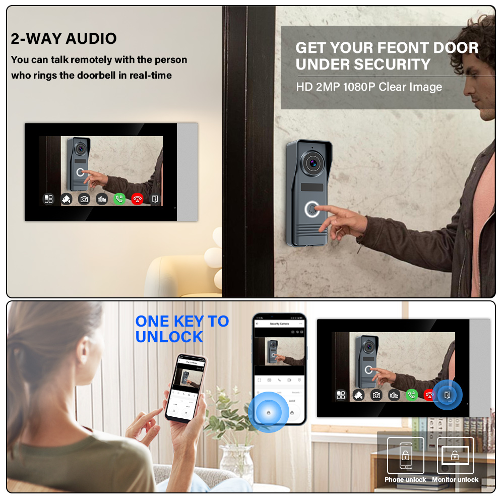 2-Wires Smart Home Wifi 1080P  - Home Security Doorbell Camera recension och pris