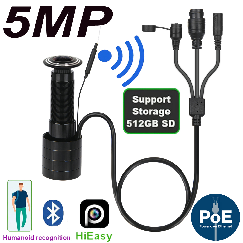 5MP Door Eye IP POE Camera Min - Home Security Adt recension och pris