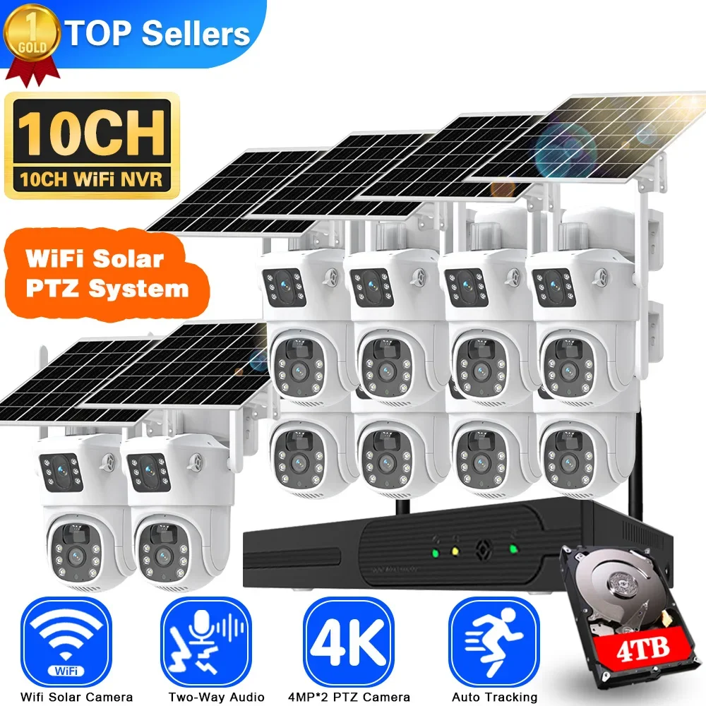 4K 8MP Dual Lens Wifi Solar CC - Home Security Premium recension och pris