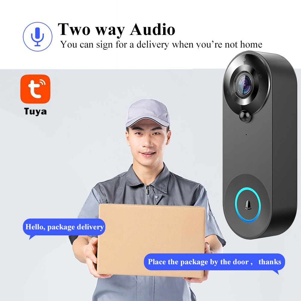 Tuya 1080P Wireless WIFI Doorb - Home Security Premium recension och pris