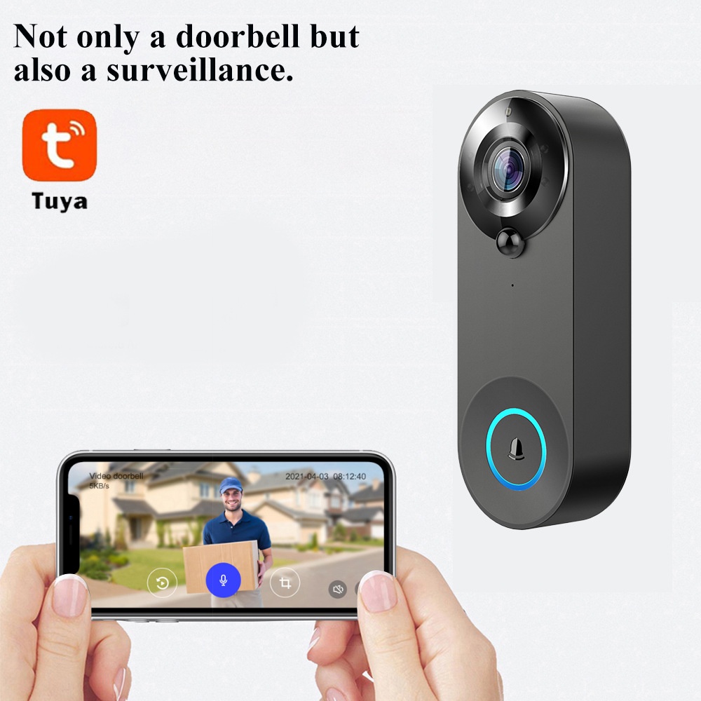 Tuya 1080P Wireless WIFI Doorb - Home Security Premium recension och pris