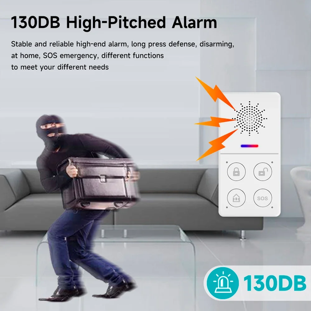 Tuya Wifi Smart Alarm System 4 - Home Security Adt recension och pris