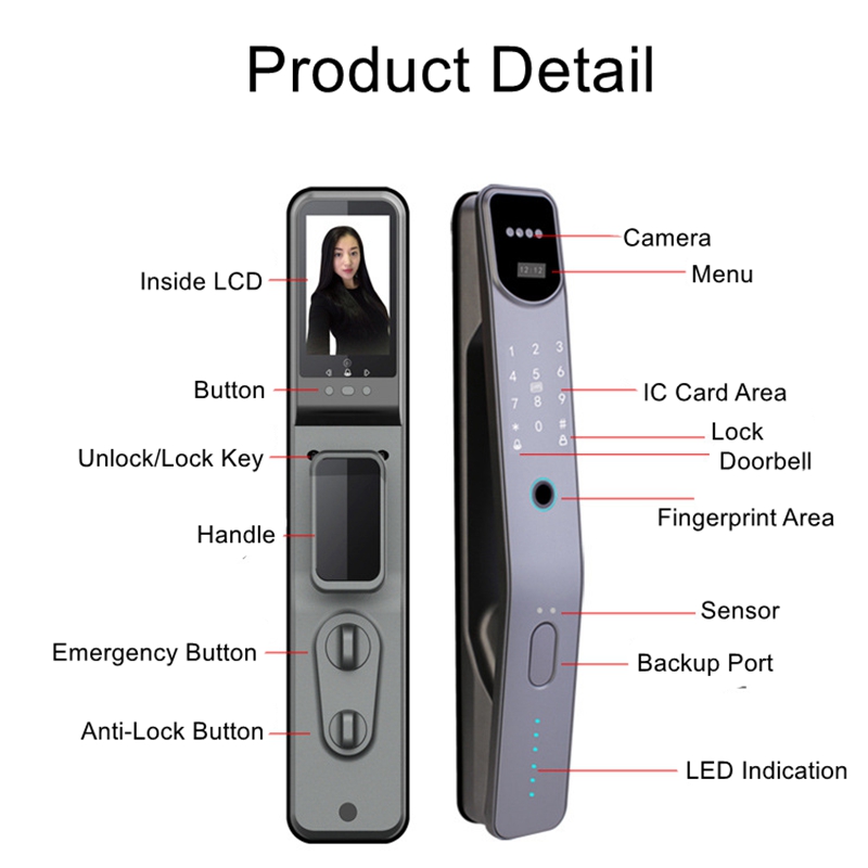 Tuya Wifi Electronic Fingerpri - Door Lock Smart Keypad recension och pris