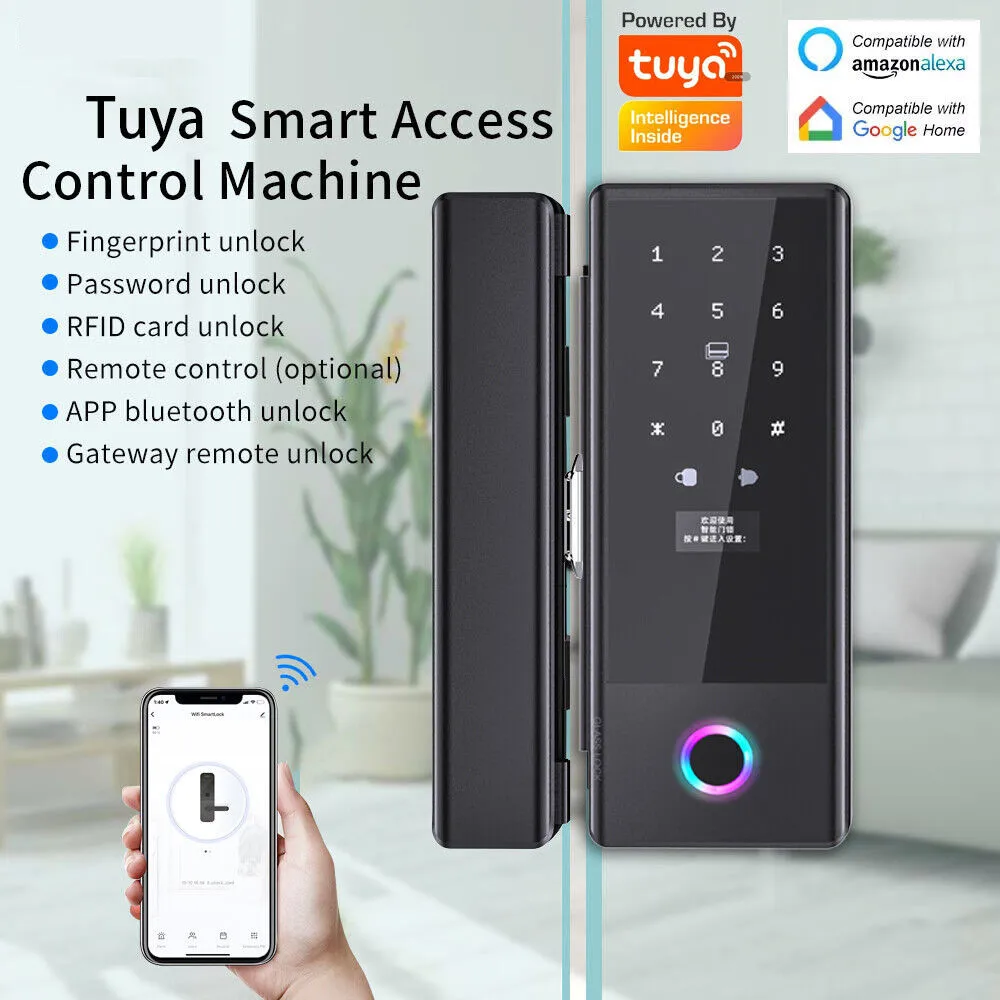 Ttlock Ble Glass Door Lock Sma - Door Lock Smart Keypad recension och pris