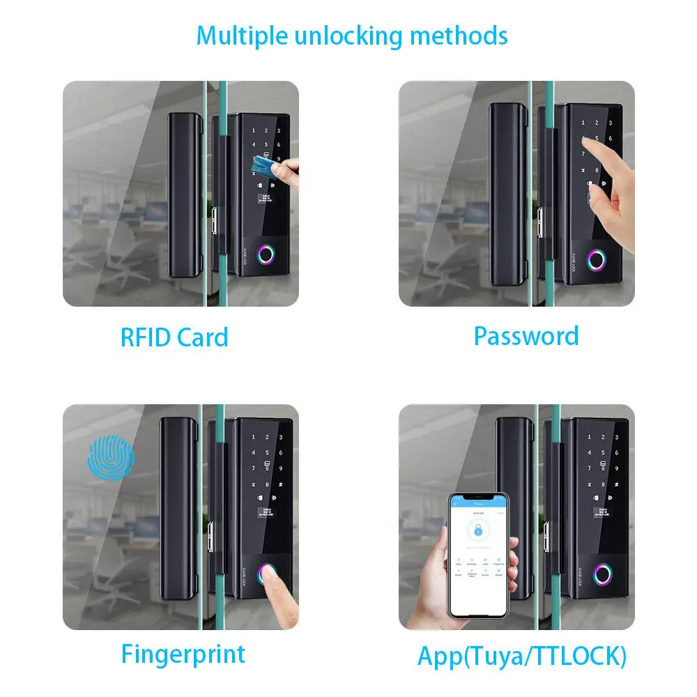 Ttlock Ble Glass Door Lock Sma - Door Lock Smart Keypad recension och pris