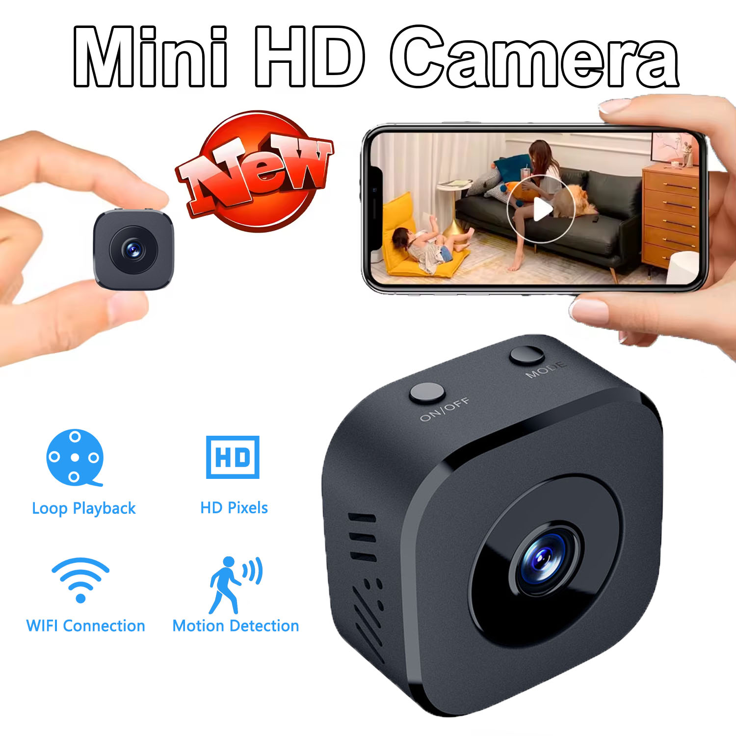 Security Camera 4K Mini Full C - Home Security La recension och pris