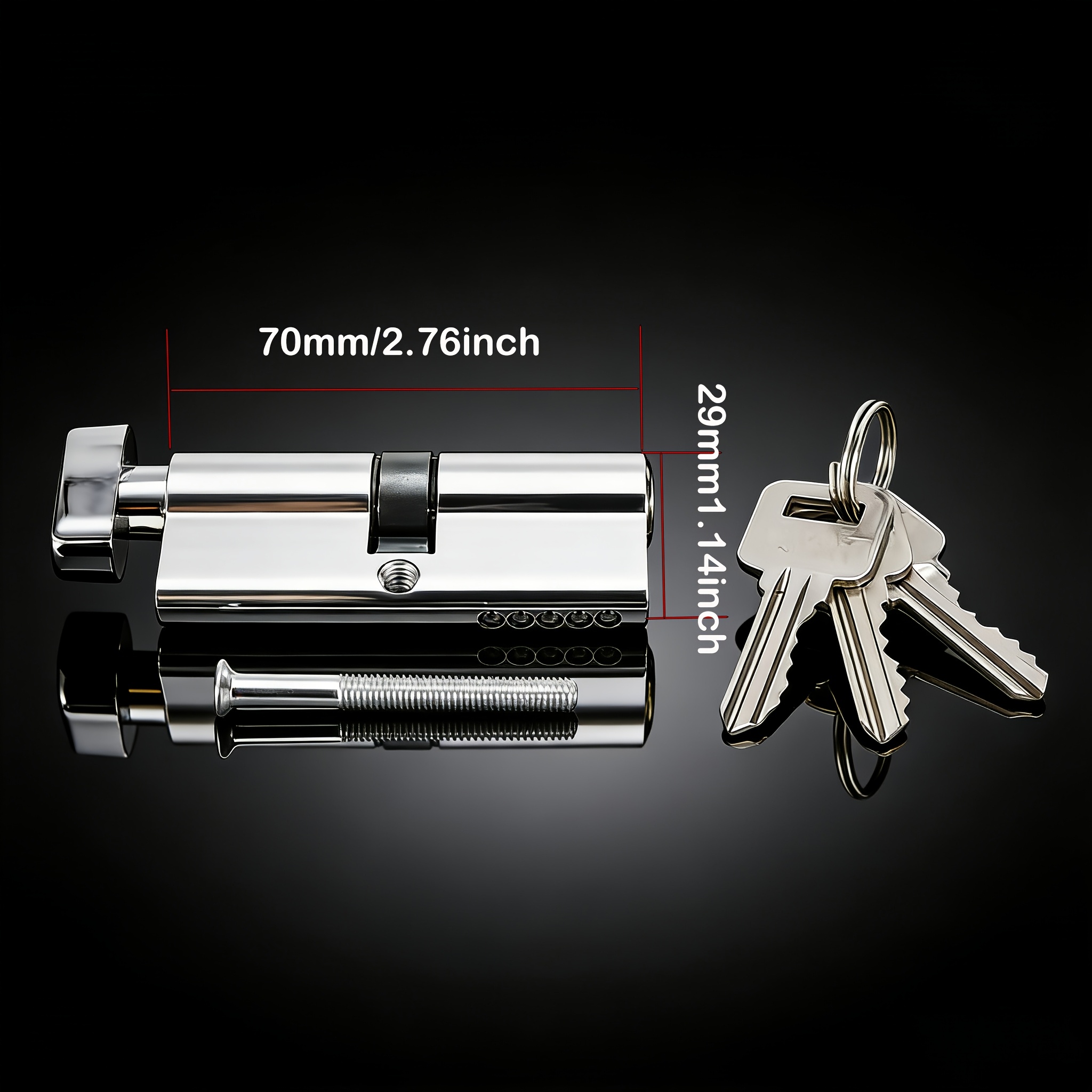 1Pc Door Handle Lock Cylinder, - Home Security Safe recension och pris
