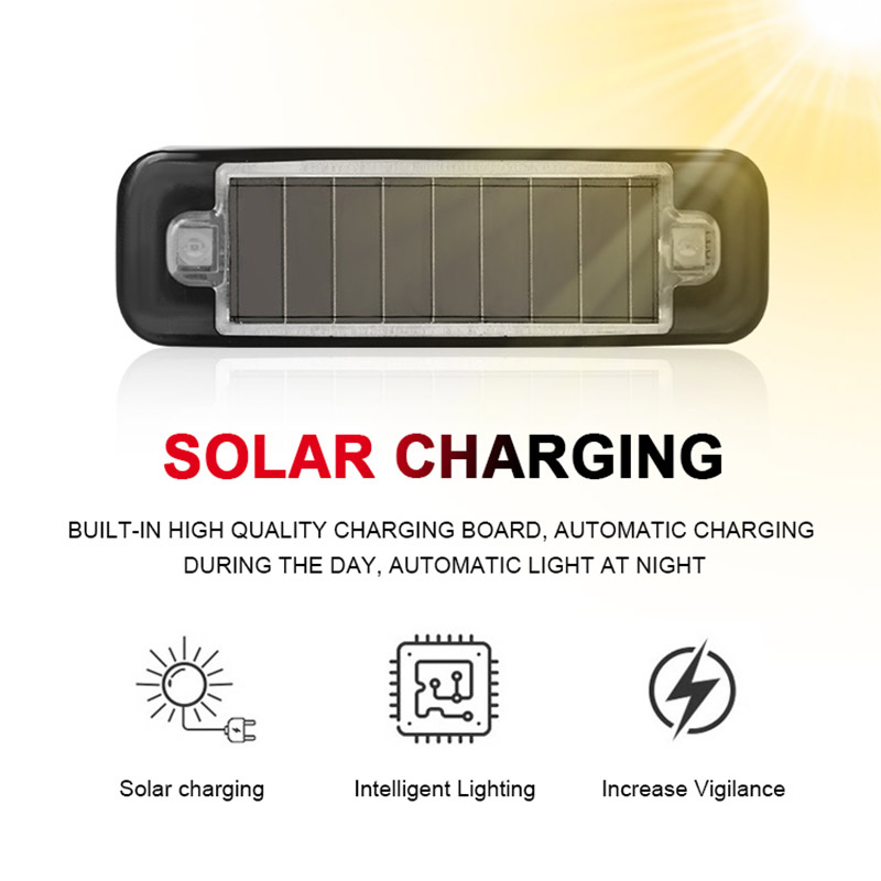 1PC Solar Powered Warning Ligh - Solar Security Light recension och pris