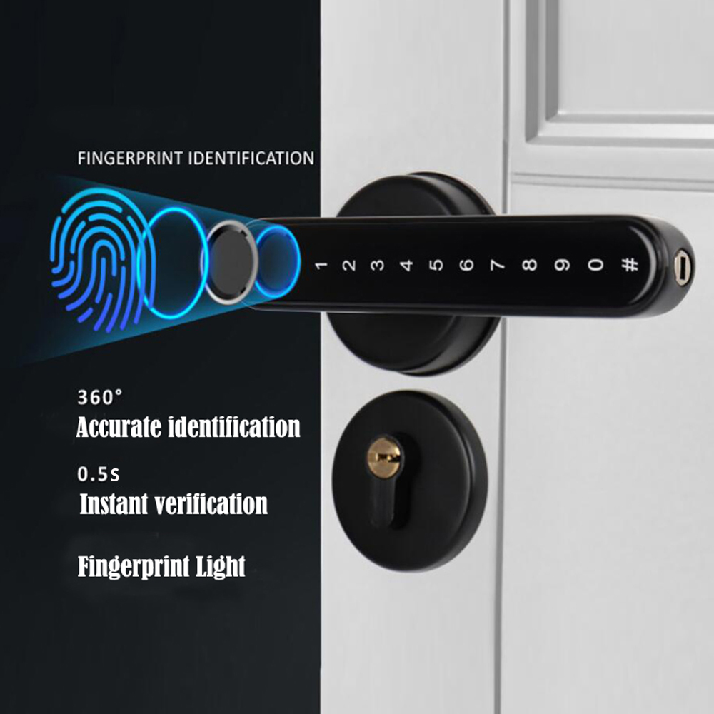TTLock Smart Bluetooth Fingerp - Door Lock Smart Keypad recension och pris
