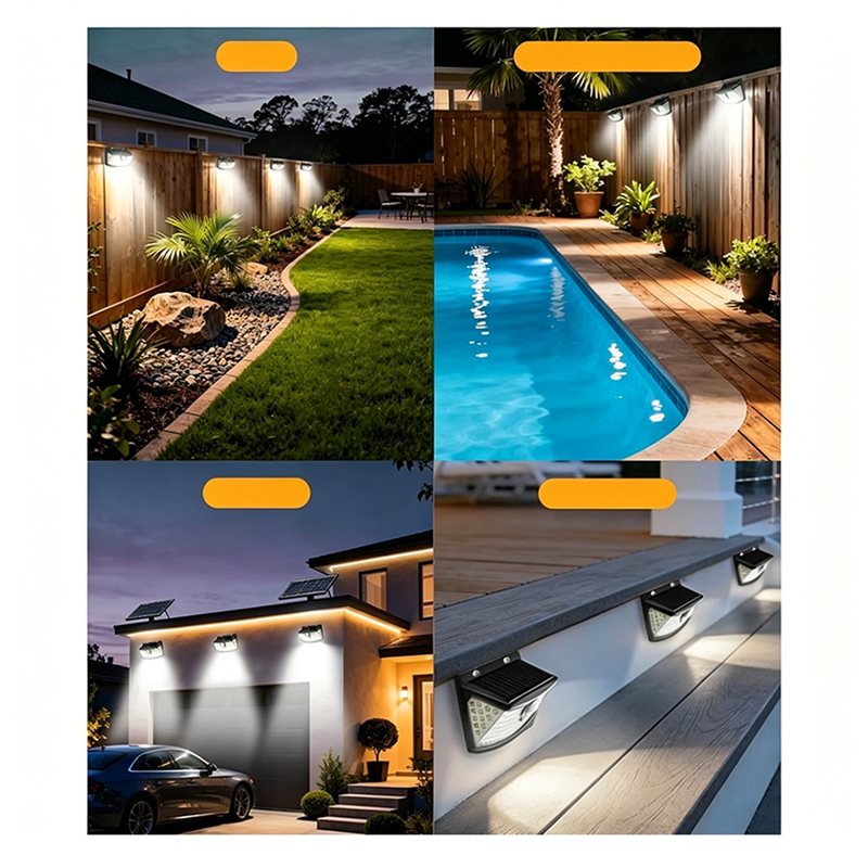 [NEW!A25P】 Waterproof Solar Po - Solar Security Light recension och pris