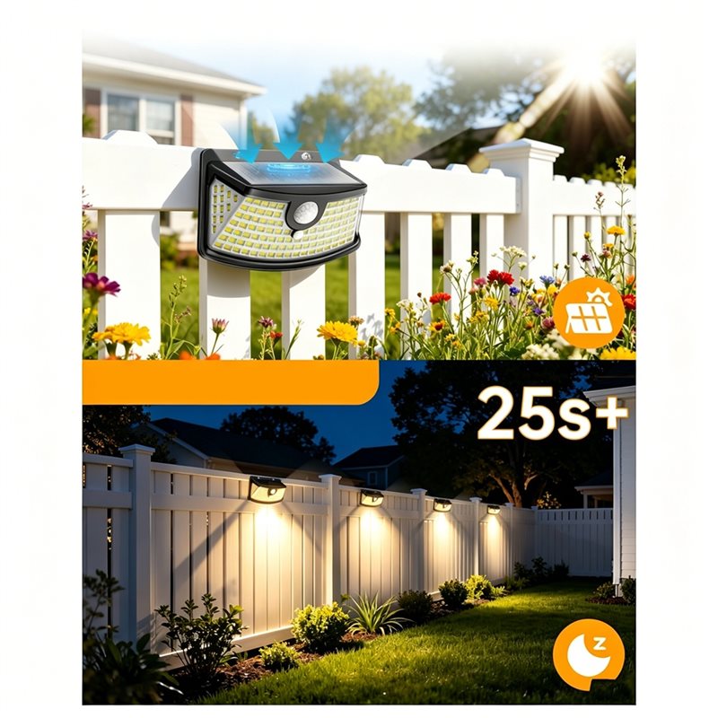 [NEW!A25P】 Waterproof Solar Po - Solar Security Light recension och pris