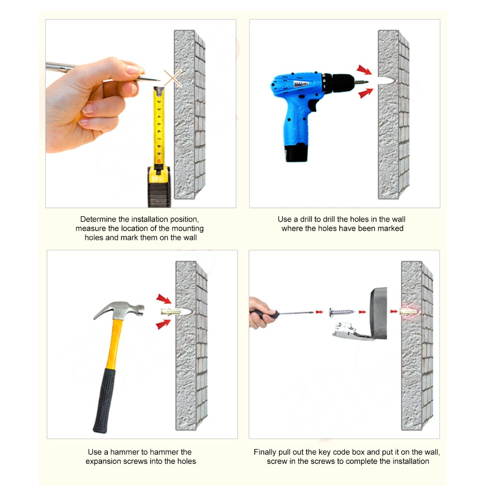 Security Wall Mounted Key Lock - Home Security Key Box recension och pris