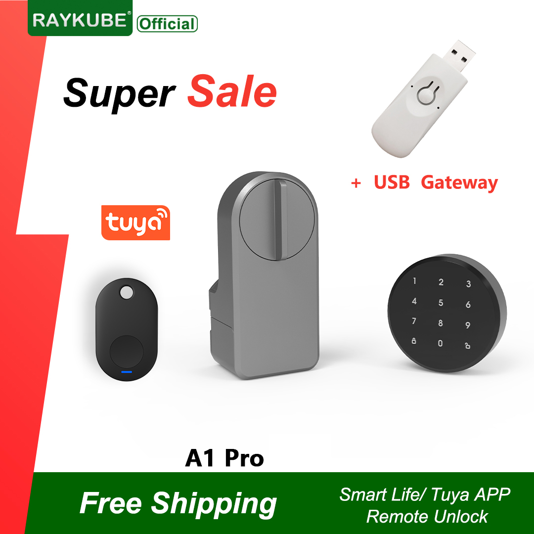 RAYKUBE A1 Pro Tuya BEL Smart  - Door Lock Smart Keypad recension och pris