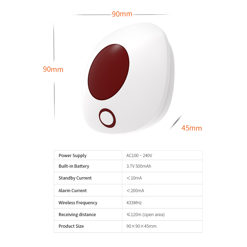 Staniot Indoor Wireless Siren  - Home Security Company recension och pris