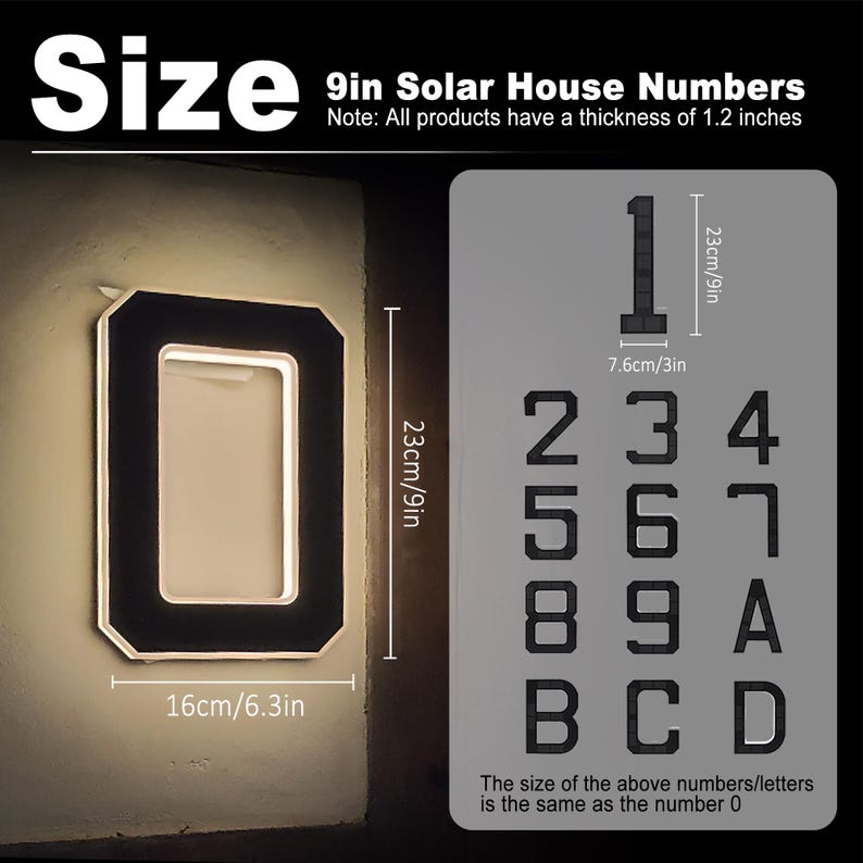Solar LED House Number Sign Wa - Solar Security Light recension och pris