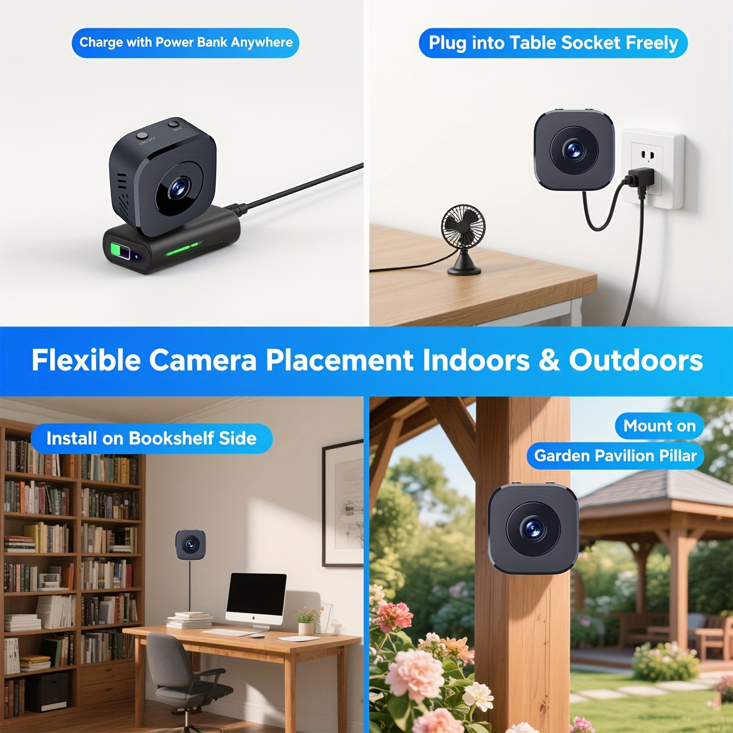 1080P HD Mini WiFi Camera Indo - Home Security With Cameras recension och pris
