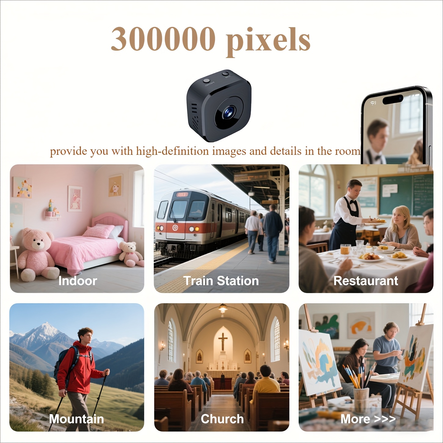 1080P HD Mini WiFi Camera Indo - Home Security With Cameras recension och pris