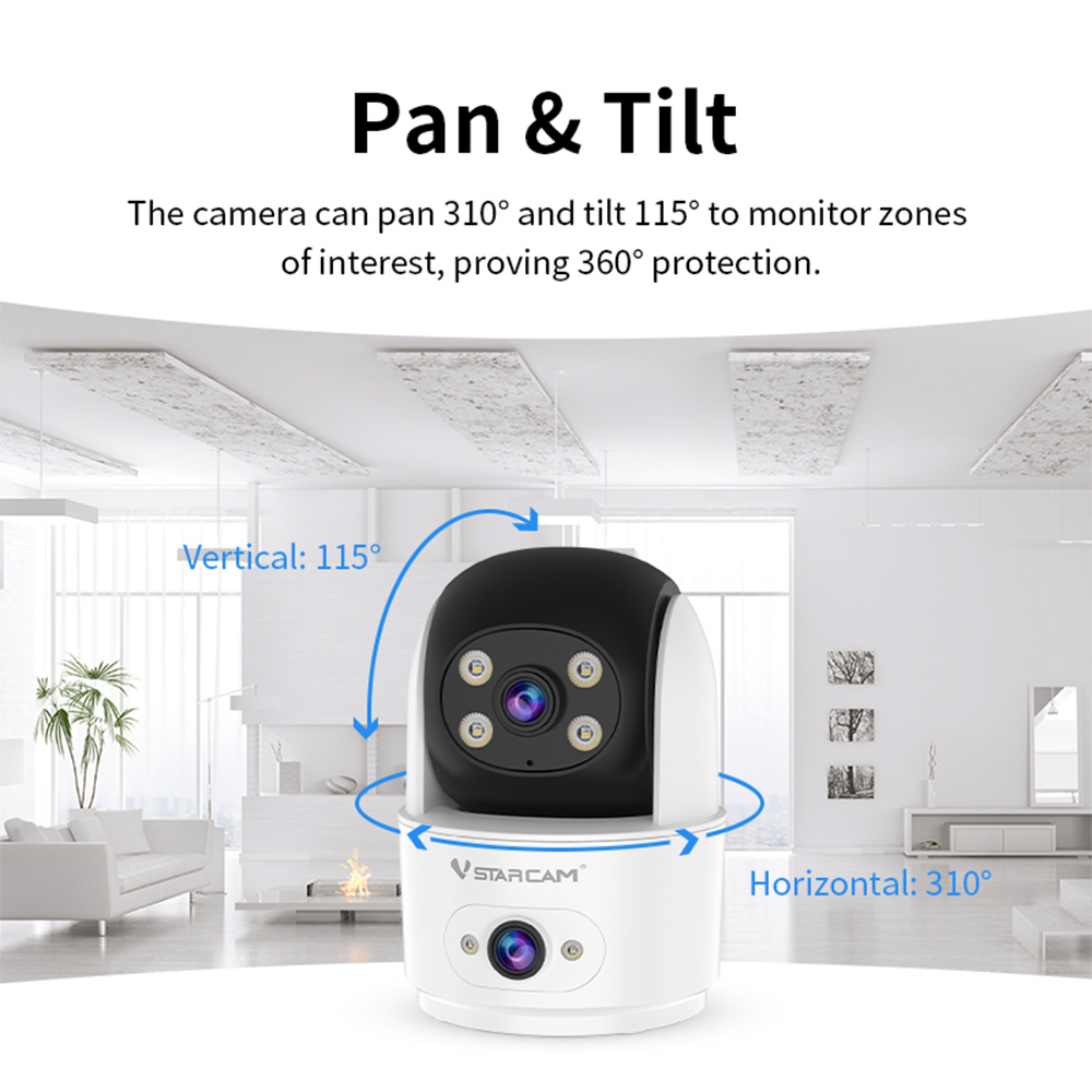 Vstarcam 5MP HD Dual Lens Came - Home Security Premium recension och pris