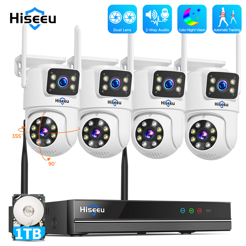 Hiseeu 6MP WiFi Dual Lens Came - Home Security Premium recension och pris