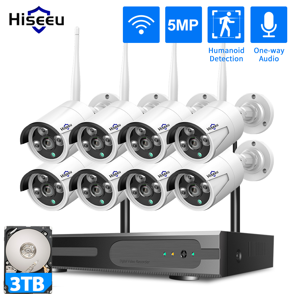 Hiseeu 3/5/8MP WiFi CCTV Camer - Home Security Premium recension och pris