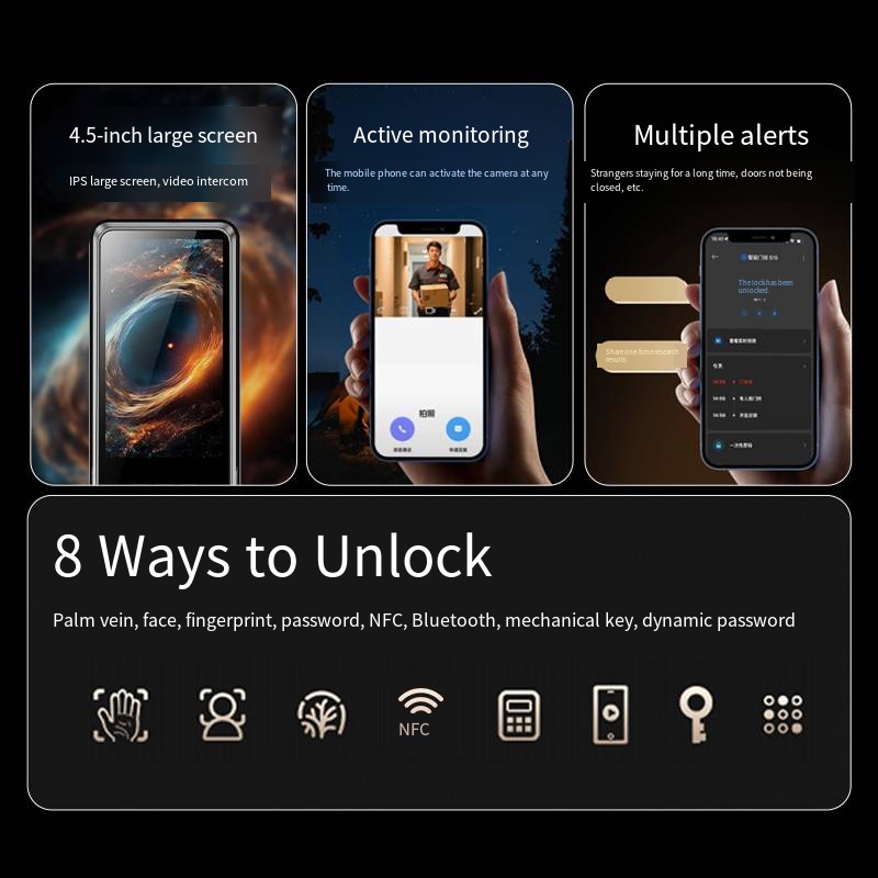 YN S11M Smart Home Digital Ele - Door Lock Smart Keypad recension och pris