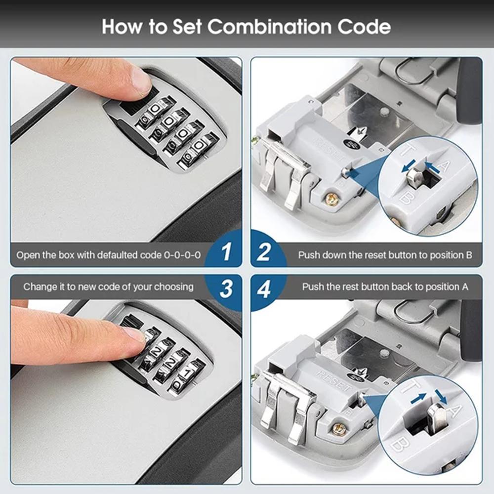 Wall-Mounted Key Storage Box P - Home Security Key Box recension och pris