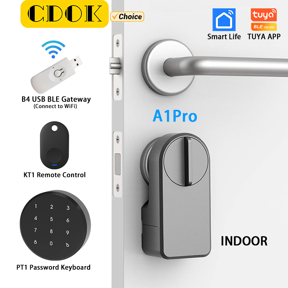 CDOK A1Pro Tuya Bluetooth Smar - Door Lock Smart Keypad recension och pris