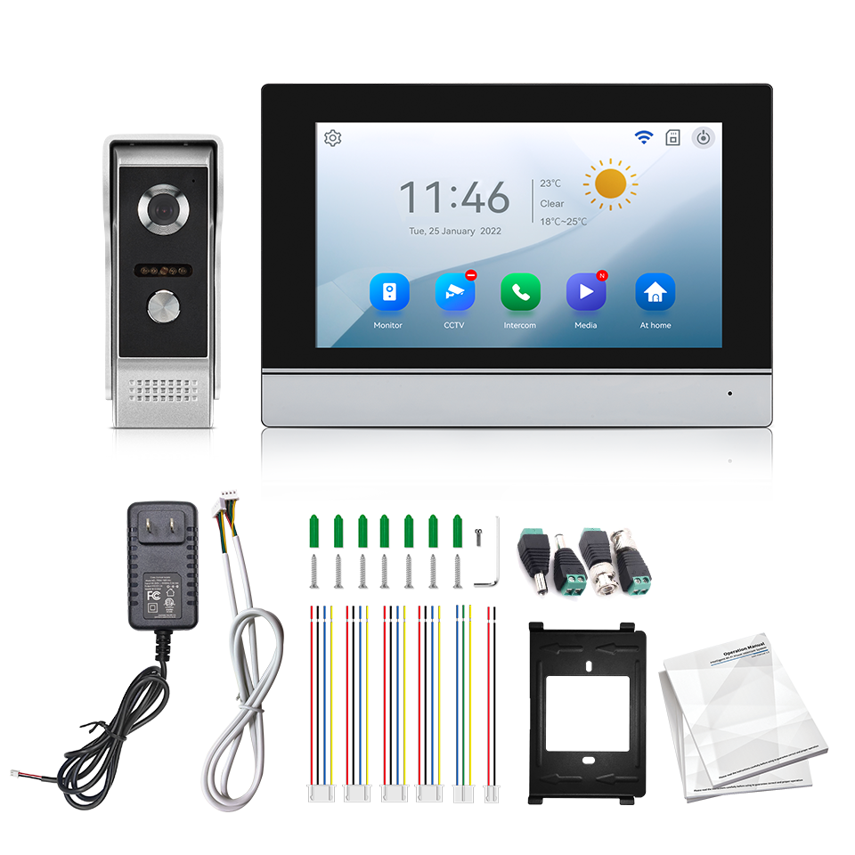7Inch IPS Screen 2MP  Tuya Rem - Home Security Doorbell Camera recension och pris