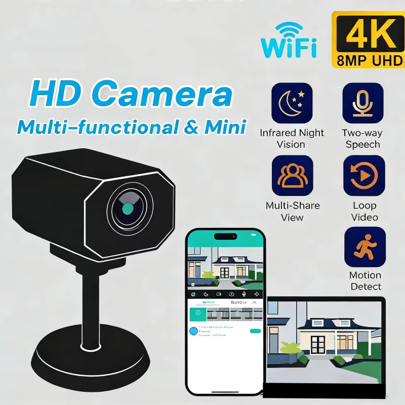 4K HD WiFi Security Camera for - Home Security Recorder recension och pris
