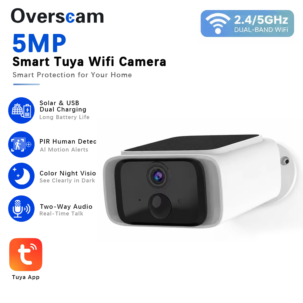 Tuya 5MP Solar Security Camera - Home Security Adt recension och pris
