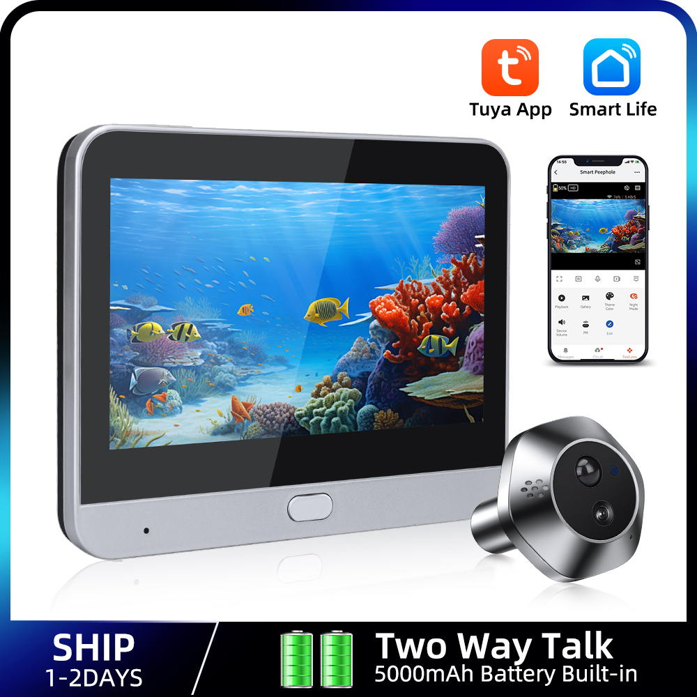 1080P WiFi Peephole Tuya Smart - Home Security Adt recension och pris