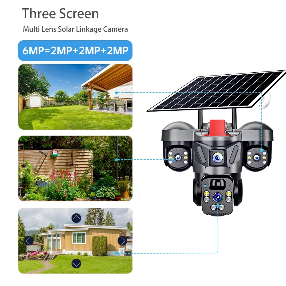KERUI Outdoor PTZ 6MP 4G SIM W - Home Security Adt recension och pris