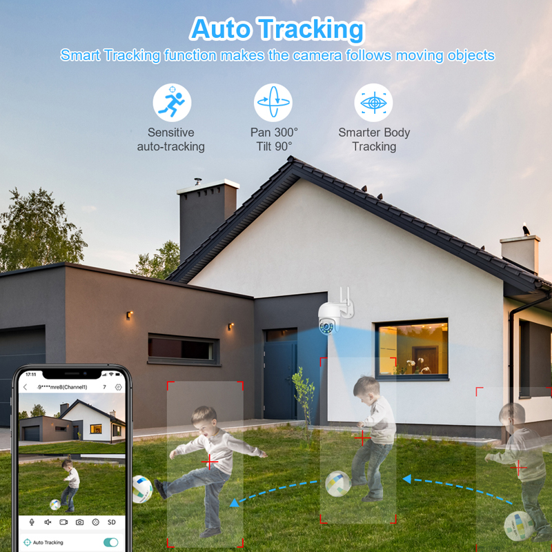 Smar 3MP Wireless CCTV Securit - Home Security Adt recension och pris
