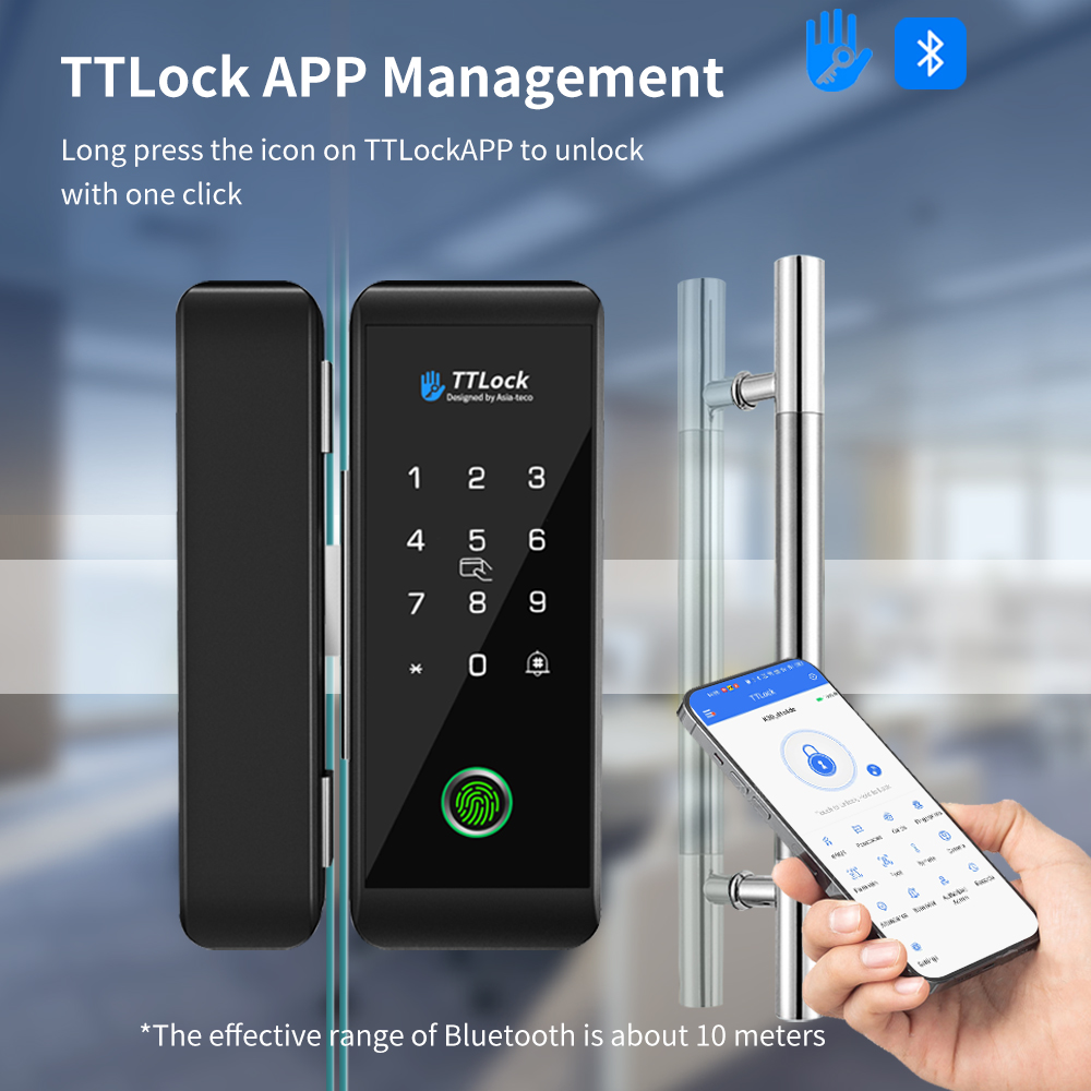 TTLOCK Smart Glass lock Finger - Home Security Safe recension och pris