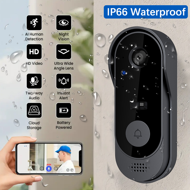 HD 1080P Smart Video Doorbell  - Home Security Doorbell Camera recension och pris