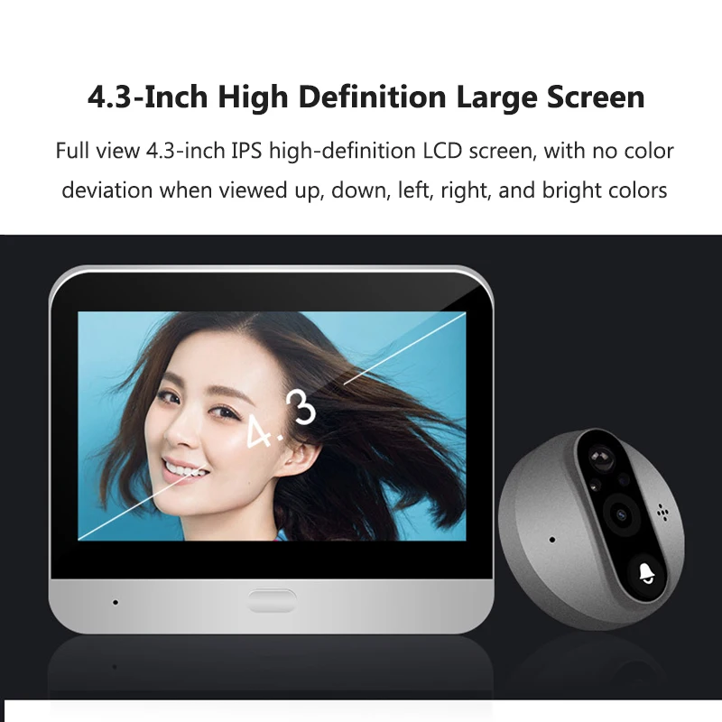 4.3 Inch WiFi Tuya Smart Video - Home Security Doorbell Camera recension och pris