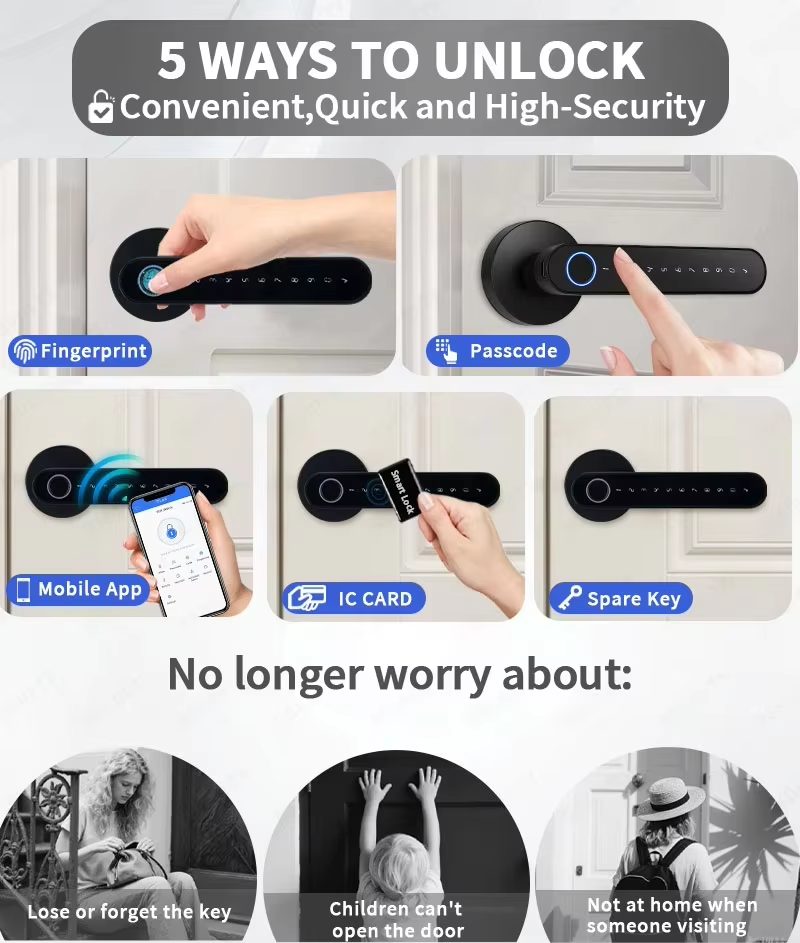 TTLock Smart Digital Door Lock - Home Security Tips recension och pris
