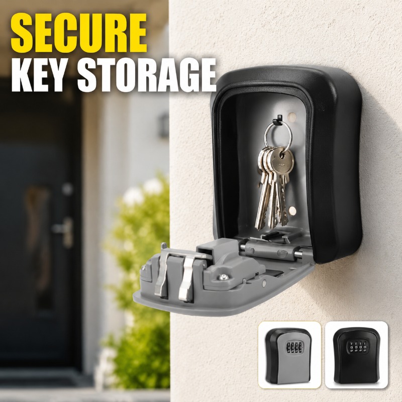 Wall Mount Key Lock Box 4 Digi - Home Security Key Box recension och pris