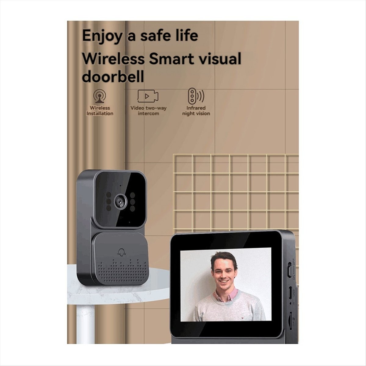 AU47-Doorbell Video Intercom C - Home Security With Cameras recension och pris