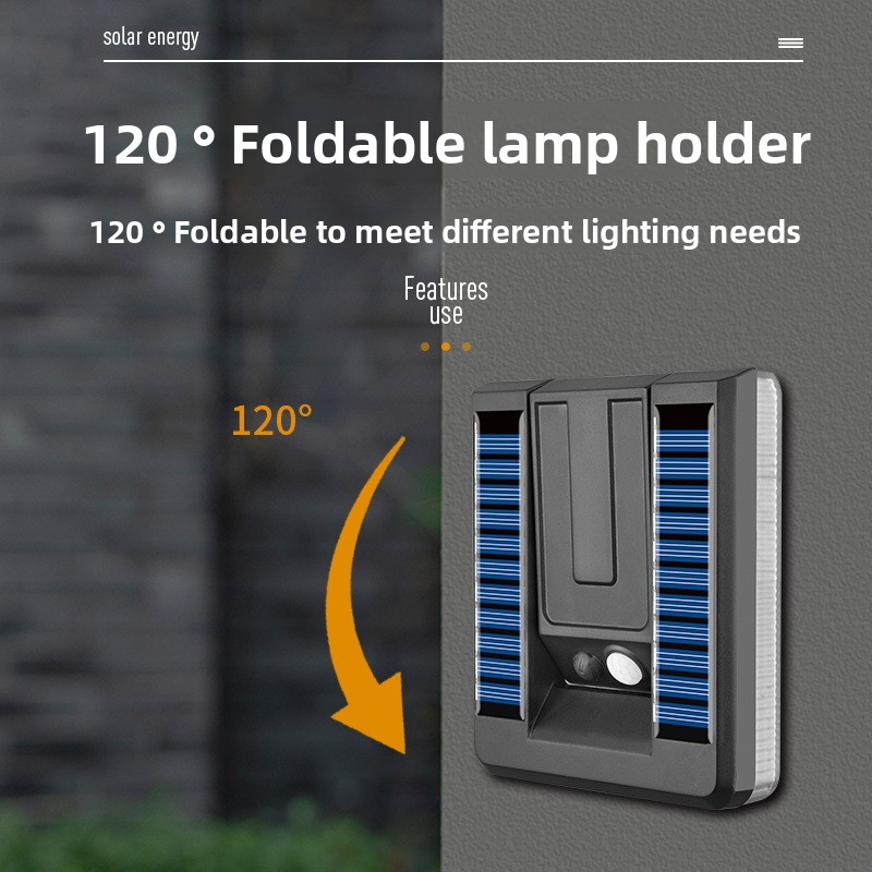 New Smart Outdoor Foldable Sol - Solar Security Light recension och pris