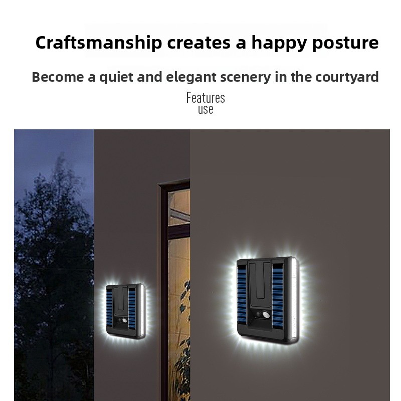 New Smart Outdoor Foldable Sol - Solar Security Light recension och pris
