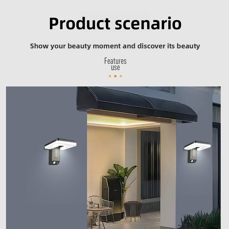 New Smart Outdoor Foldable Sol - Solar Security Light recension och pris