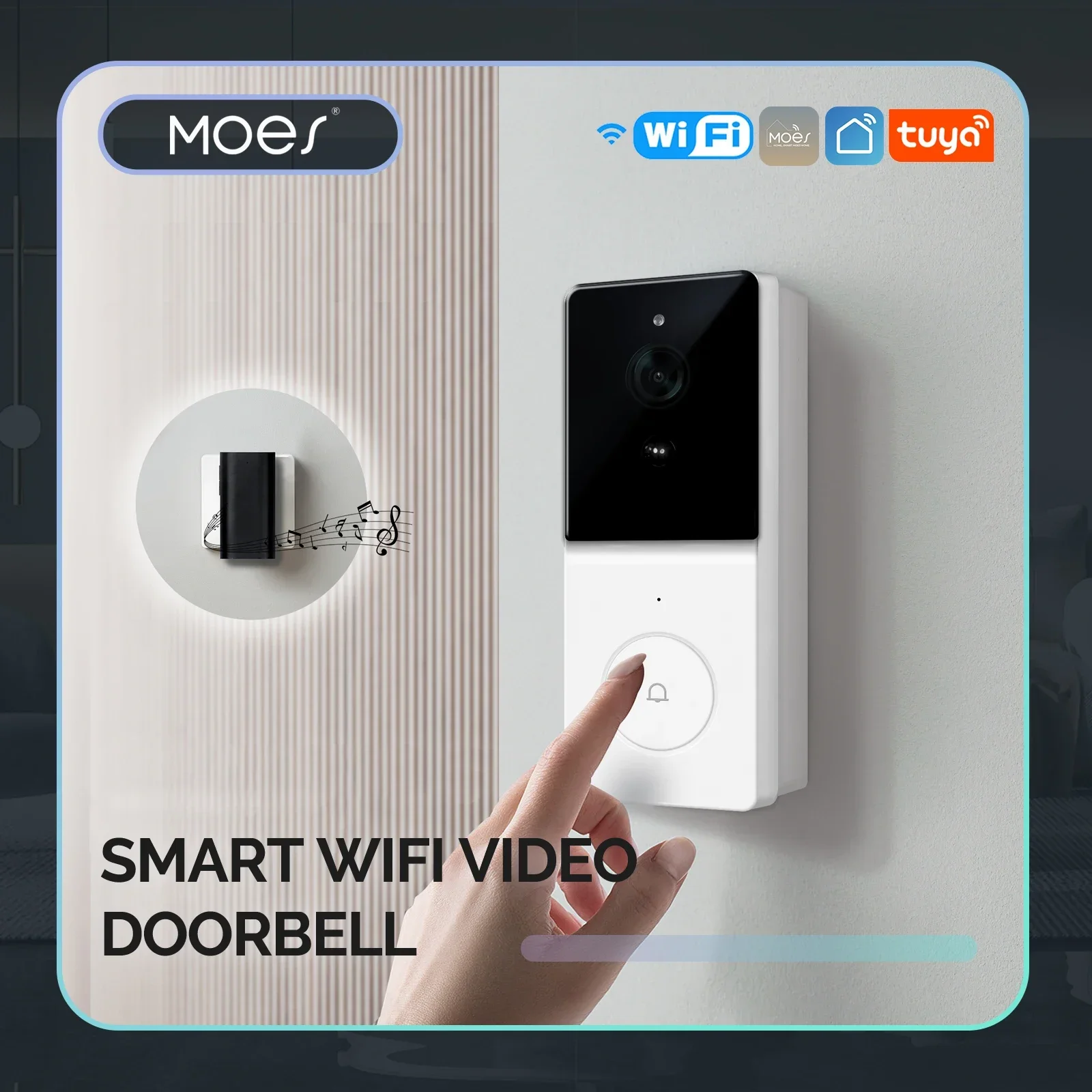 MOES Tuya Smart WiFi Video Doo - Home Security Doorbell Camera recension och pris